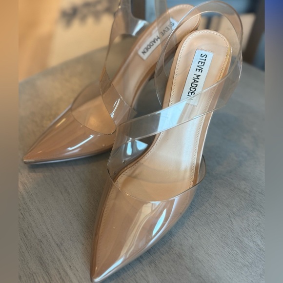 Steve Madden Vienne Clear Strap Heeled Sandal – Size 7M barely worn - Picture 6 of 7